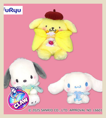 🕹️Paw Game - Sanrio Characters HBD Kuromi♥BIG Plush Toy 2