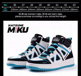 Apparel Hatsune Miku Vocaloid High-Top Sneakers Classic Black