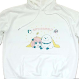 Apparel SPY x FAMILY Anya & Bond Character Hoodie – White Pullover Sweatshirts