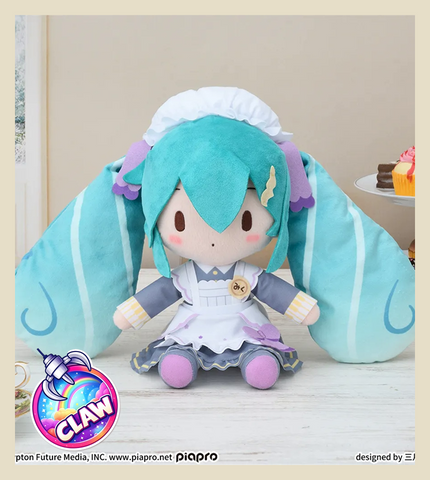 🕹️Paw Game - Hatsune Miku Series Fuwapuchi M Plush Toy "Hatsune Miku" - Classical Maid