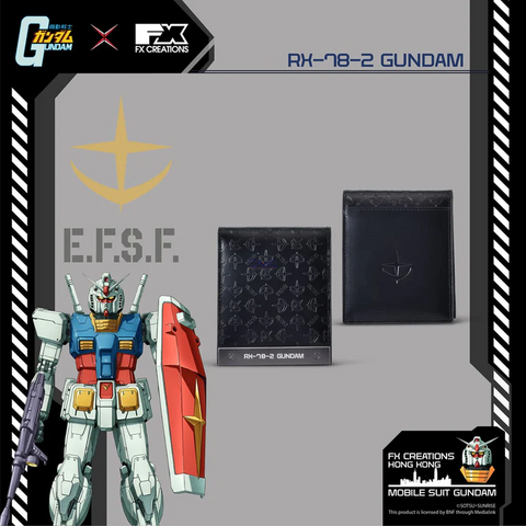 Bag & Wallets Mobile Suit Gundam RX-78-2 Leather Bi-Fold Wallet - Dark Edition