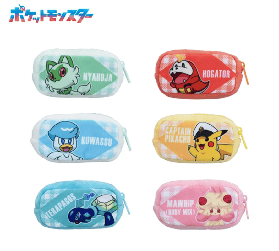 Bag & Wallets Pokemon Mini Square Pouch Joyfuldays - Sprigatito, Hogator, Quaxly, Captain Pikachu, Terapagos and Alcremie