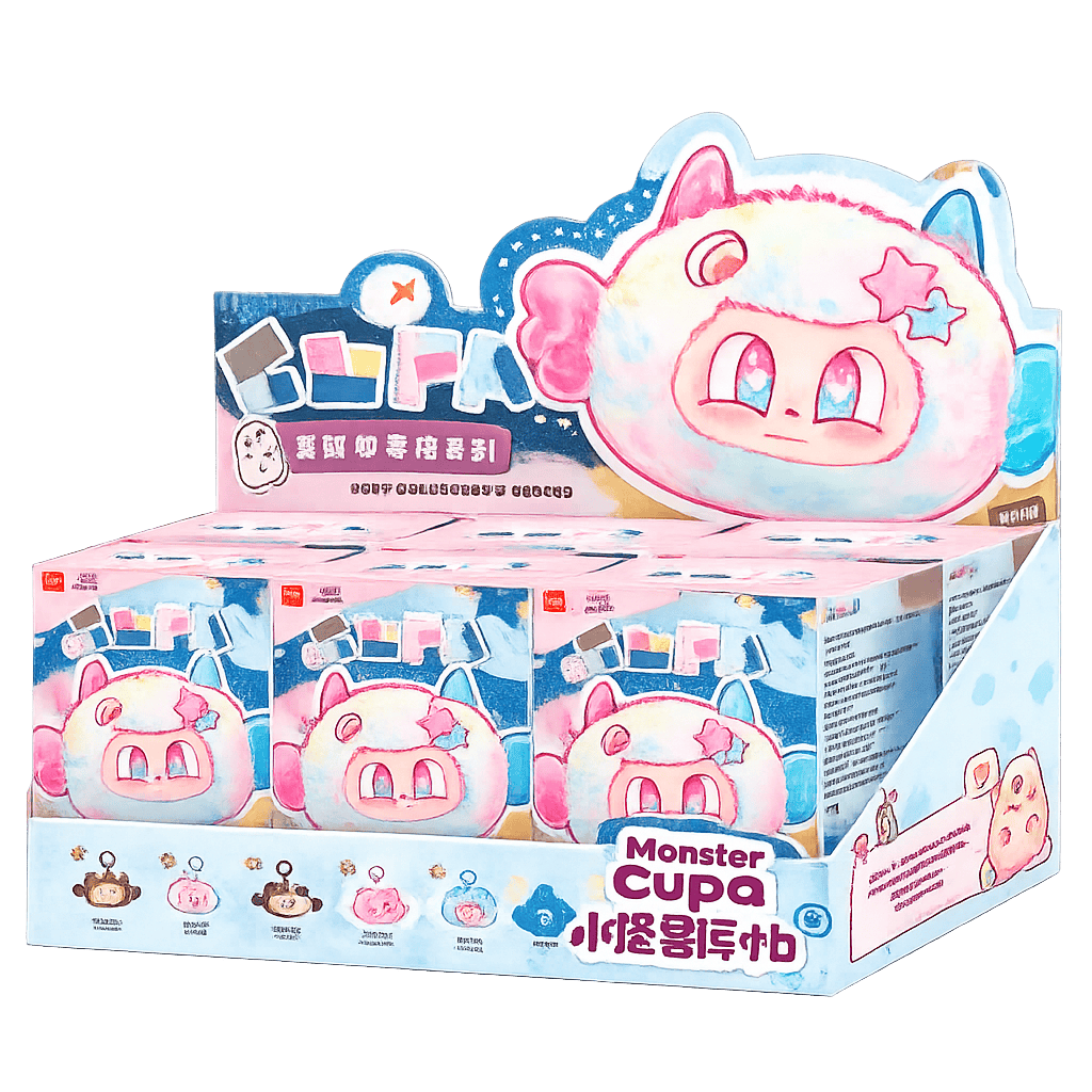 Blind Boxes Monster Cupa Plush Badge Keychain Series<br>[Pre-Order]