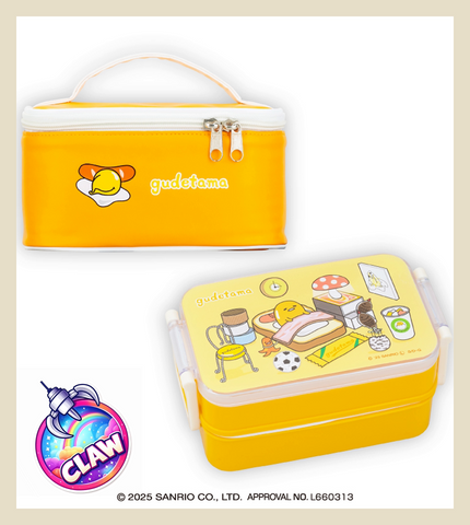 🕹️Paw Game - Gudetama "Room Play" Lunch Box with Insulated Bag