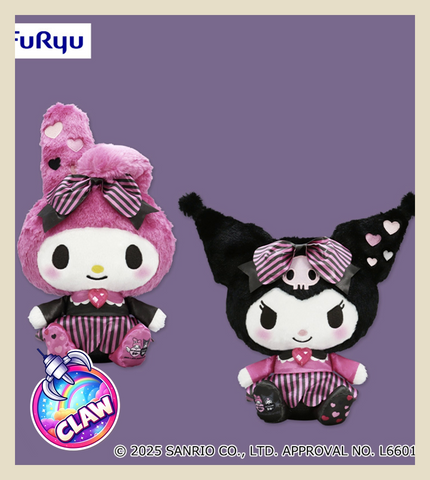 🕹️Paw Game - My Melody & Kuromi 50th & 20th Anniversary BIG Plush Toys