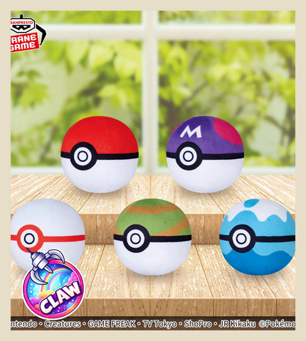 🕹️Paw Game - Pokémon Plush Toy: Monster Ball Collection