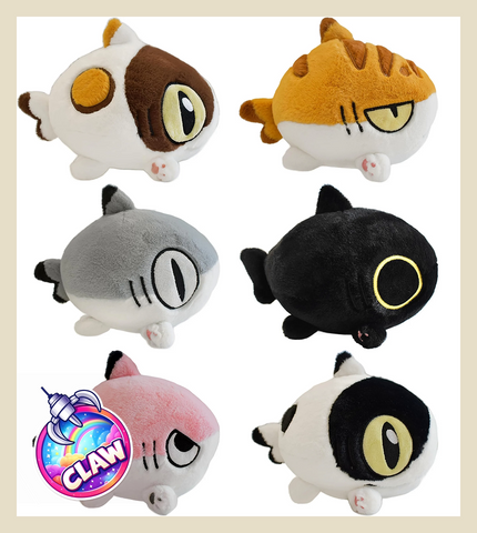 🕹️Paw Game - Sharkitty Shark Cat Cub Series Small Plush - 20cm