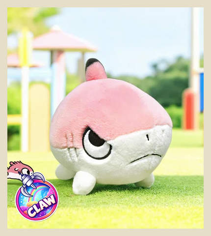 🕹️Paw Game - Sharkitty Shark Cat Cub Series Small Pink Plush - 20cm