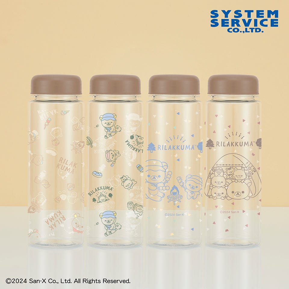Drinkware Rilakkuma Clear Water Bottles – San-X Camping Series