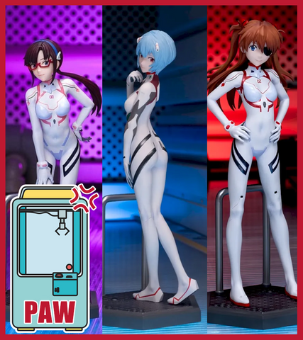 🕹️Paw Game - Neon Genesis Evangelion Racing Queens Figures