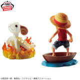 Figurines Banpresto - ONE PIECE - Monkey D. Luffy & Going Merry World Collectible Figure