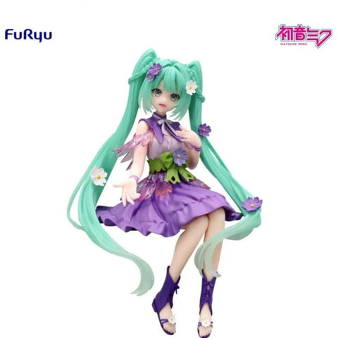 Figurines FuRyu - VOCALOID - Hatsune Miku Noodle Stopper Figure Flower Fairy Purple Cosmos