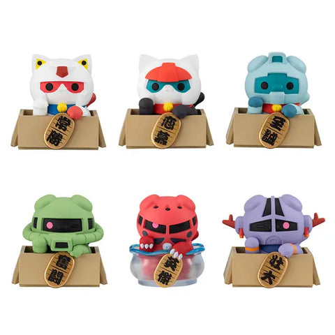 Figurines Mobile Suit Gundam Mega Cat Project Nyandam ☆LuckyCat (Box of 6 pcs) (847516)<br>[Pre-Order 13/12/25]