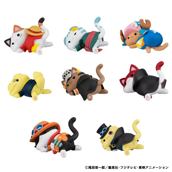 Figurines One Piece Mega Cat Project One Piece Nyan Piece Nyan! Stickie! (Box of 8 pcs) (848902)<br>[Pre-Order 13/02/26]