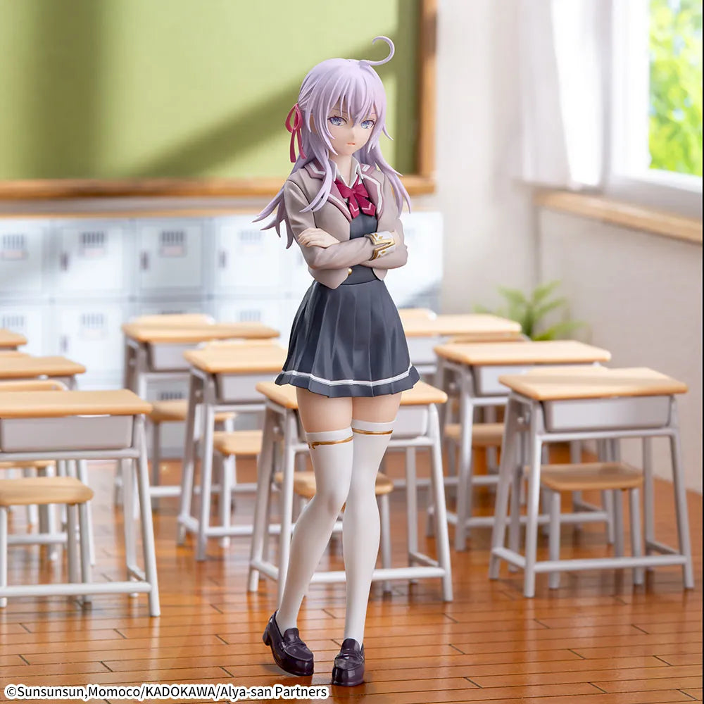 Figurines Sega - Alya-san, The Girl Next Door Who Sometimes Whispers in Russian - Alya Luminasta Figure
