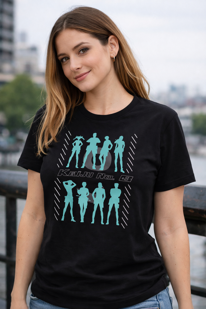 Kaiju No. 8 Silhouette Lineup Graphic T-Shirt - Freesize