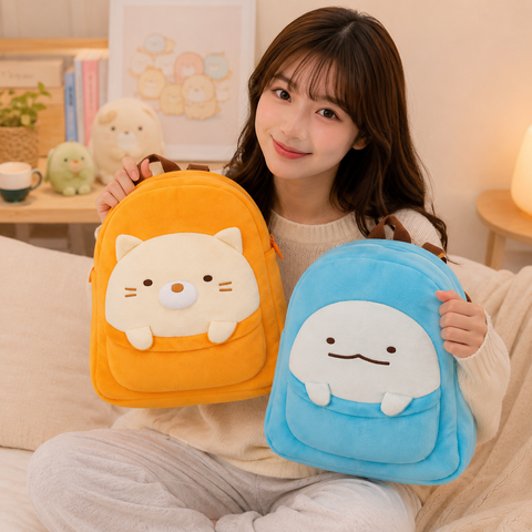 Sumikko Gurashi Backpacks - Cat and Lizard