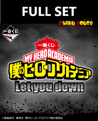 Kuji (Full Set) Kuji - My Hero Academia - Let You Down (Full Set of 80) <br>[Pre-Order]