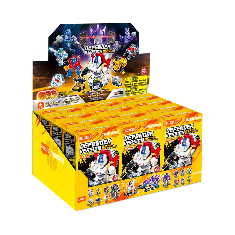 Model Kit Blokees Transformers - Defender Version 05 Traitor to Tyranny Action Figures Set (Box of 12)