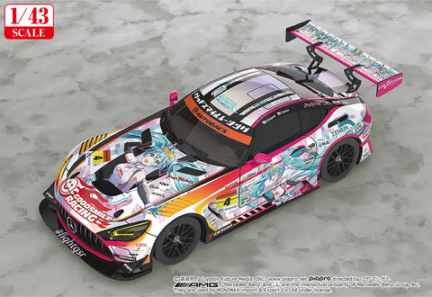 Model Kit Hatsune Miku GT Project 1/43rd Scale Good Smile Hatsune Miku AMG 2021 Super GT 100th Race Commemorative Ver. (re-run)<br>[Pre-Order 23/08/26]