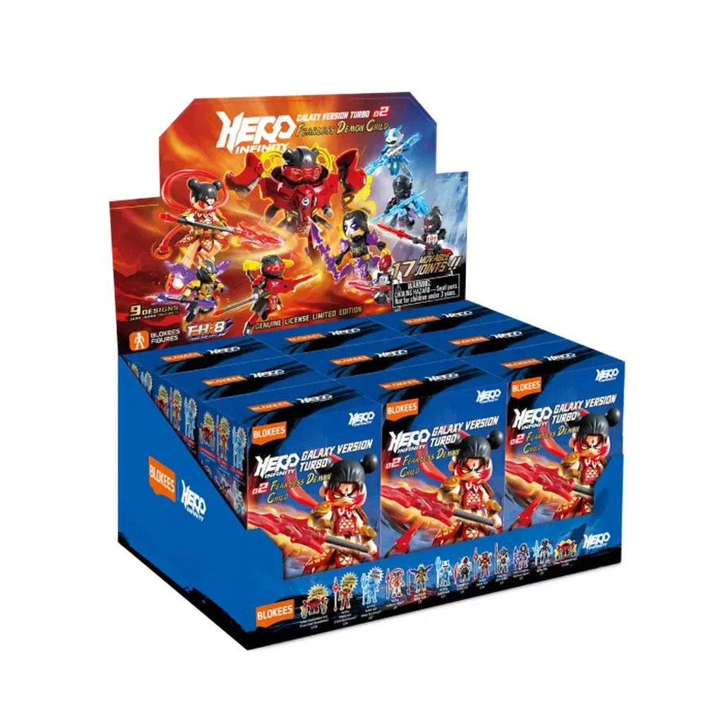 Model Kit Hero Infinity Blokees Fearless Demon Child Galaxy Version Turbo (GVT) 02 Figure (Box of 9)