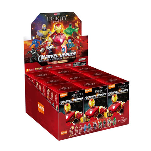 Model Kit MARVEL Infinity Saga Blokees Figures - Galaxy Version01 Super Alliance (Box Of 9)