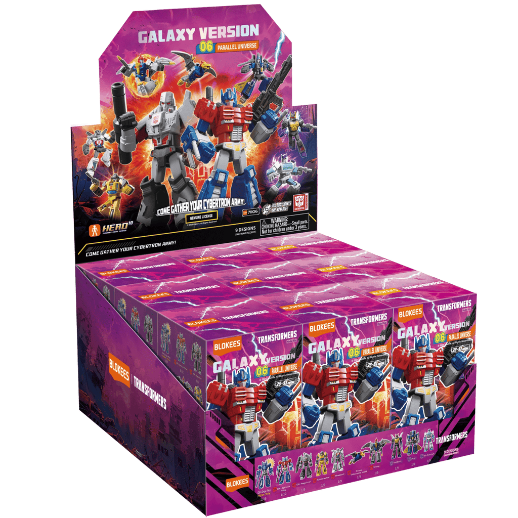 Model Kit Transformers Blokees 71106 Galaxy Version 06 - Parallel Universe (Box Of 9)