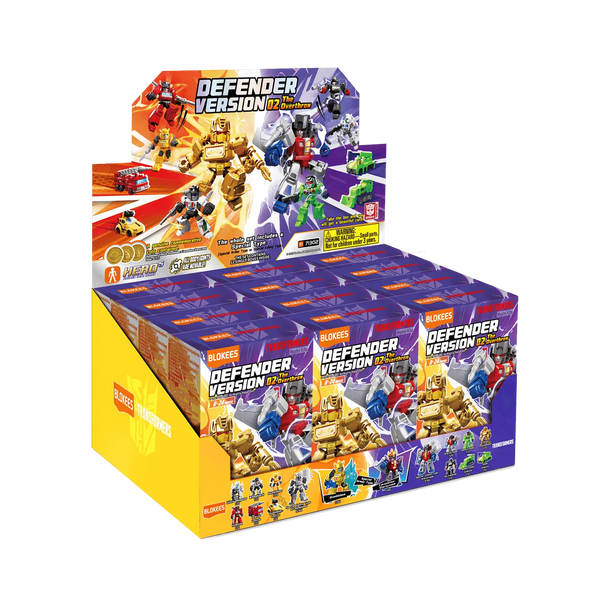 Model Kit Transformers - Blokees Defender Version 02 The Overthrow Collectible Construction Set (Box of 12)