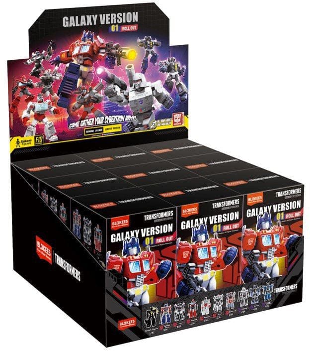 Model Kit Transformers Blokees Figures - Galaxy Version 01 Roll Out (Box Of 9)