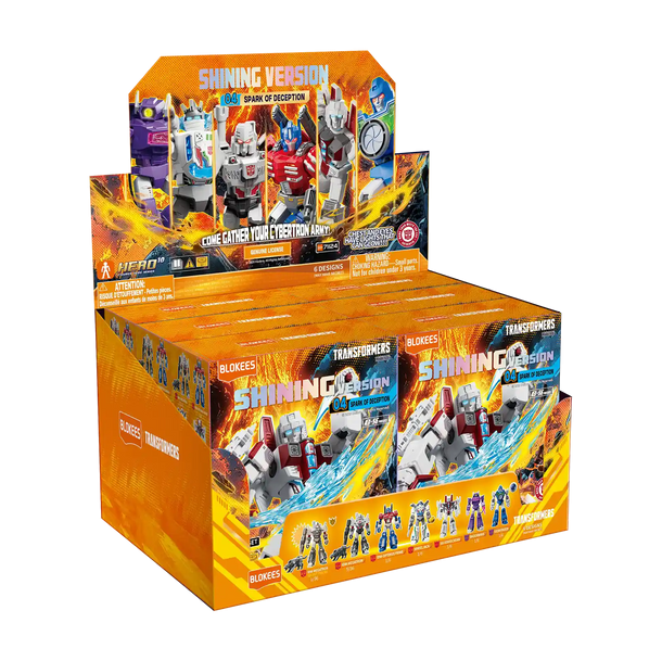 Model Kit Transformers Blokees Shining Version 04 Spark Of Deception Action Figures - Box Of 6