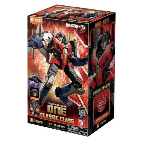 Model Kit TRANSFORMERS Classic Class(CC) 16-MovieOne Starscream Blokees Figure - Luminous Eyes