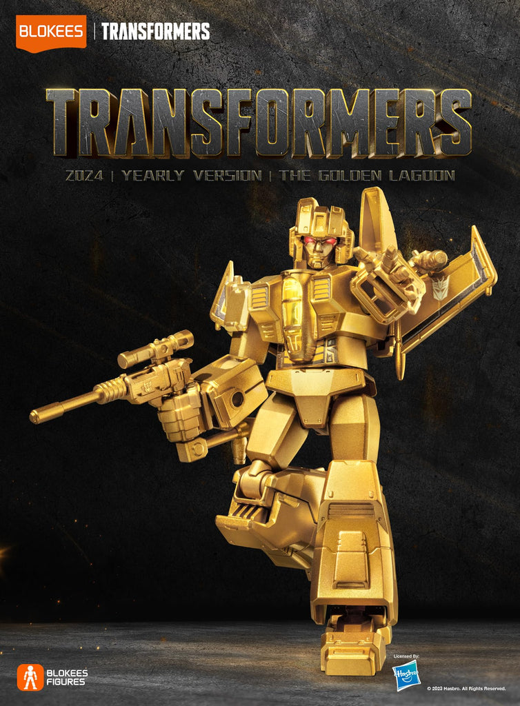 Model Kit Transformers XV01 The Golden Lagoon 01 Blokees Figure - Luminous Eyes