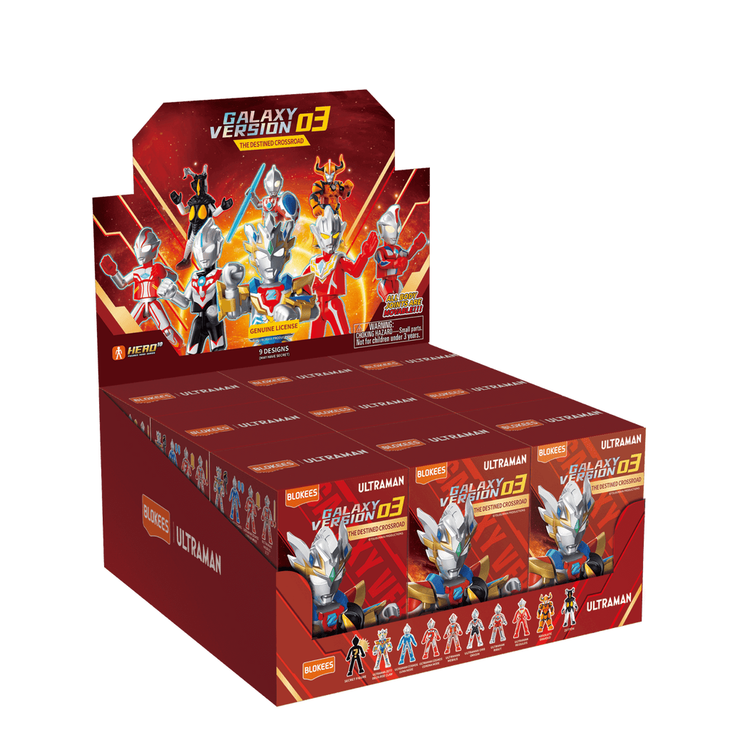 Model Kit Ultraman Blokees Figures - Galaxy Version (GV) 03 - The Destined Crossroad (Box of 9)