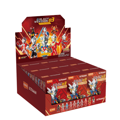 Model Kit Ultraman Blokees Figures - Galaxy Version (GV) 03 - The Destined Crossroad (Box of 9)