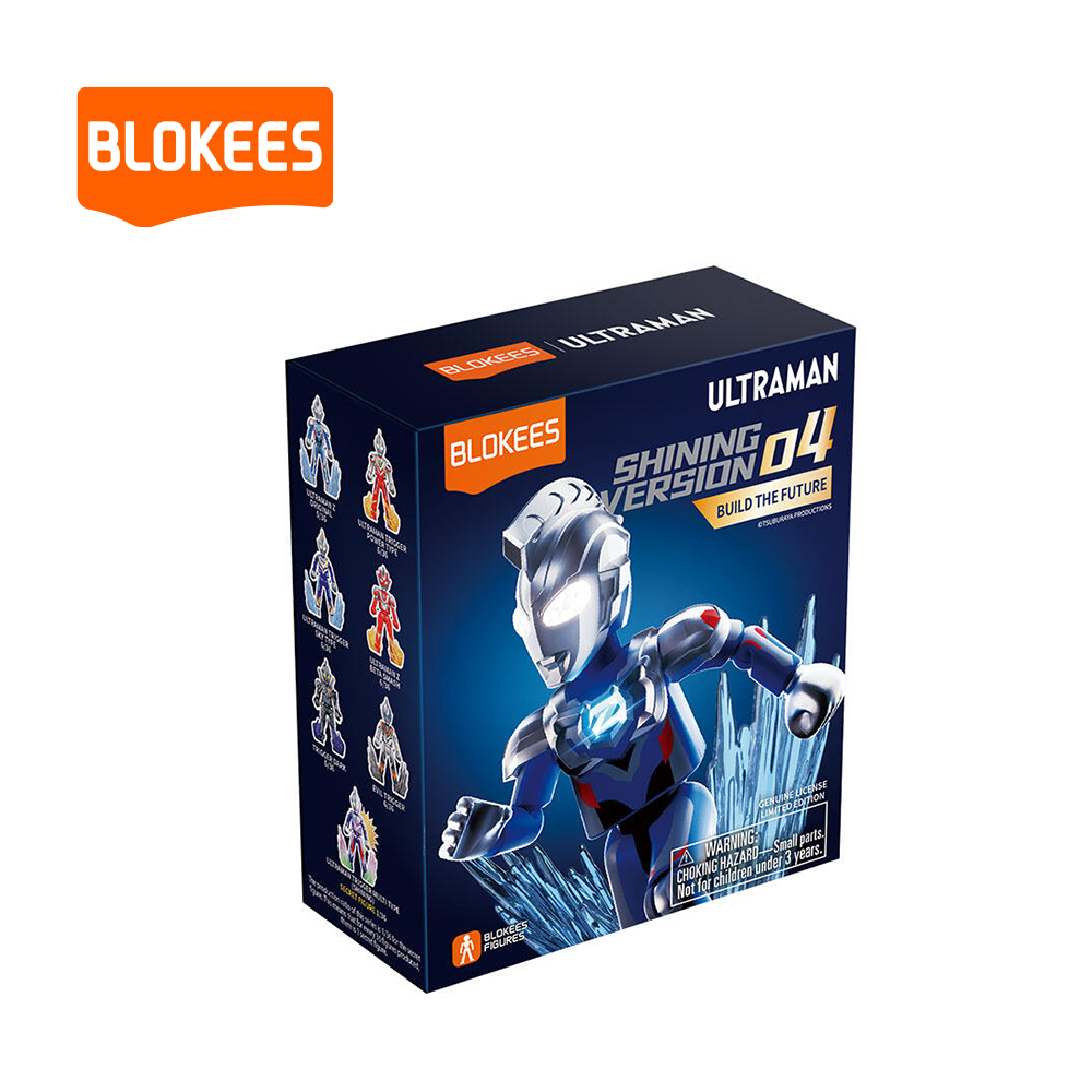 Model Kit ULTRAMAN Blokees Figures - Luminous Eyes & Chest Shining Version(SV) 07 - Super Deciding Fight (Box Of 9)