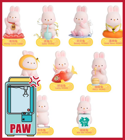 🕹️Paw Game - MOMO Bunny Lucky Series (12 Designs)