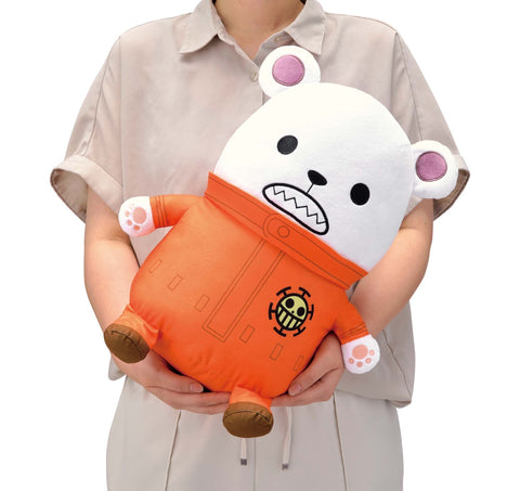 Official Bandai Spirits One Piece Mechamofugutto Plush Toy Bepo, showcasing clear details and vibrant colors.