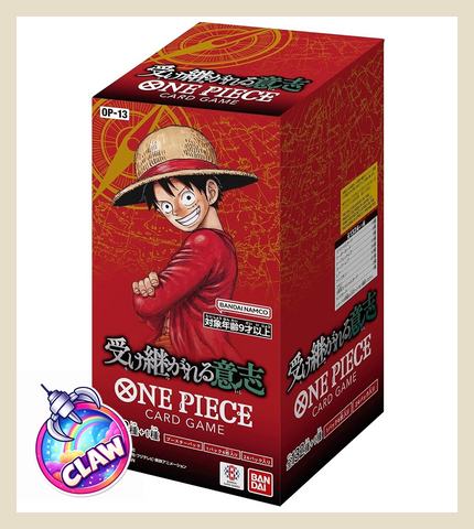 🕹️Paw Game - One Piece OPCG Booster OP-13 Carrying on His Will (Japanese version)