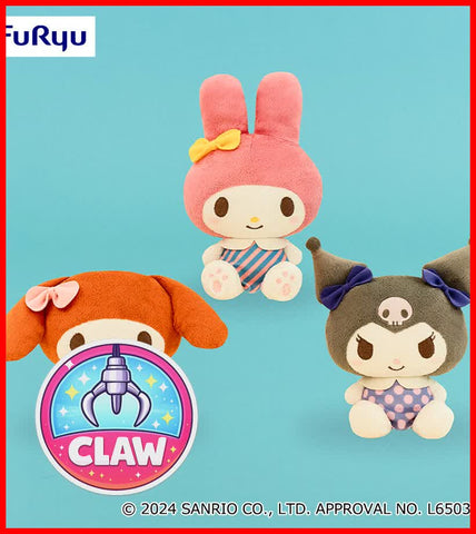 🕹️Paw Game - My Melody & Kuromi Retro Chic Color Plush Toy