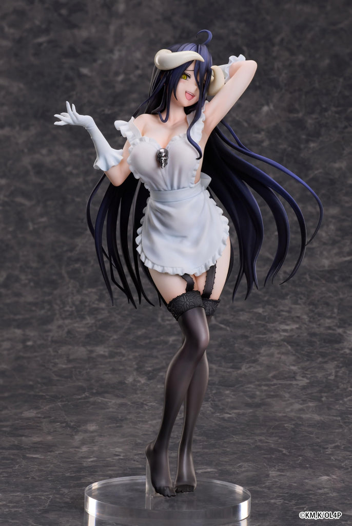 Overlord Albedo 1:7 Scale Figure with detailed wings on a clear pedestal