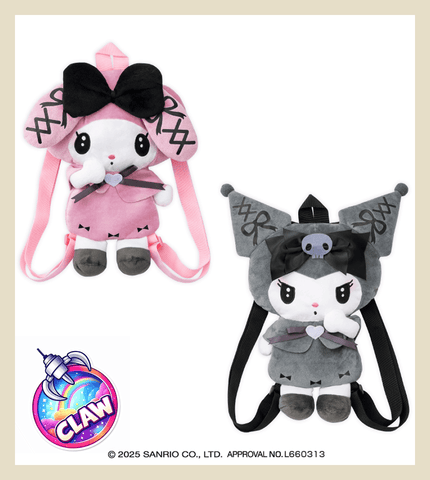 Paw Machine 🕹️Paw Game - My Melody & Kuromi Midnight MeloKuro Plush Backpack 4