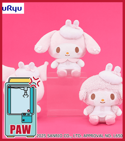Paw Machine 🕹️Paw Game - My Melody & Kuromi White Beret Plush Toy