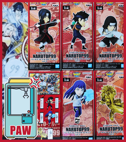 Paw Machine 🕹️Paw Game - Narutop99 Naruto WCF Mini Figures