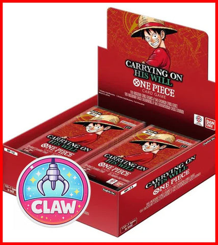 Paw Machine 🕹️Paw Game - One Piece Card Game Carrying On His Will Booster Box