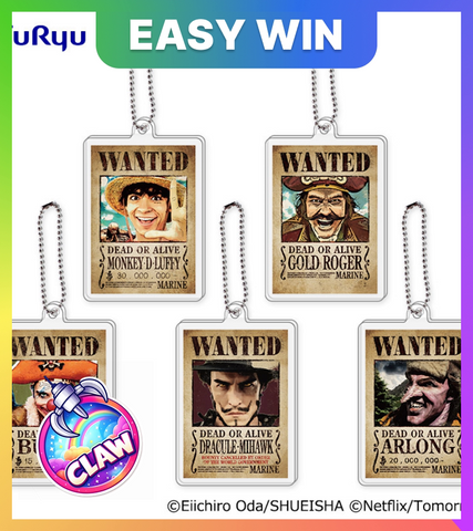 Paw Machine 🕹️Paw Game - ONE PIECE Netflix Wanted Acrylic Keychain
