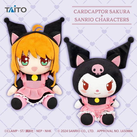 Plush Cardcaptor Sakura X Sanrio Characters Original Plush Toy - Kinomoto Sakura & Kuromi (8 Inches)
