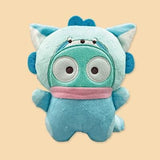 Plush Hangyodon Wanted Lesser Panda Costume Plush - Blue, Brown and Pink (7 Inches)