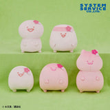 Plush Obungu To Issho Sakurairo Plush Toy Stationery - Obungu-san, Purin-san, Jelly-san, Nameless one and Cat-san (7 Inches)