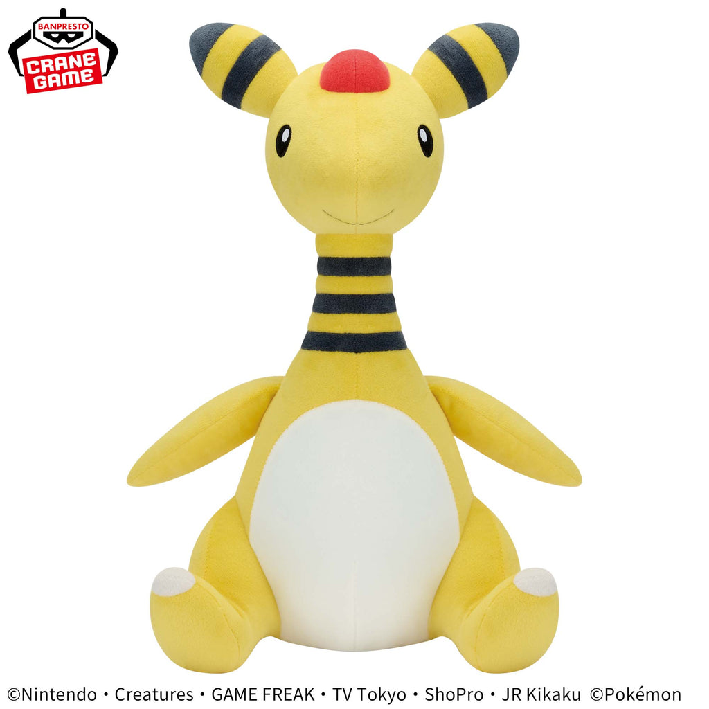 Plush Pokemon Denryu Ampharos Plush - 14 Inches