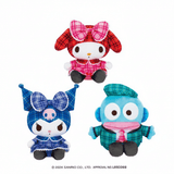 Plush Sanrio Characters Check X Check Doll Big Type 2 - My Melody, Hangyodon and Kuromi (11 Inches)